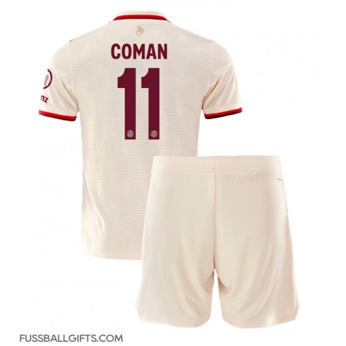 Bayern Munich Kingsley Coman #11 Fußballbekleidung 3rd trikot Kinder 2024-25 Kurzarm (+ kurze hosen)